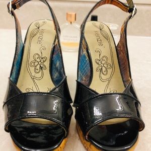 Kenzie peep toe wedge